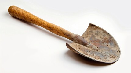 Children s digging tool with handle on white background