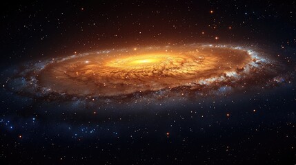 Fototapeta premium Expansive cosmos - grandeur of galaxies and the universe, revealing the infinite wonders and complexities of celestial bodies and the mysteries that lie within the vastness of space.