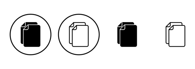 Document icon set. Paper icon. File Icon