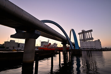 ガーデン埠頭で日の出