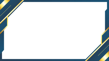 Abstract blue and gold gradient background certificate template, banner template, flyer business