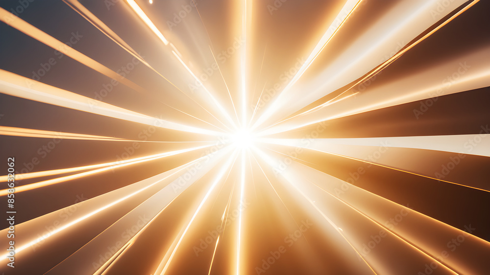 Canvas Prints design an abstract background featuring a glowing starburst with soft, radiant beams of light in whi