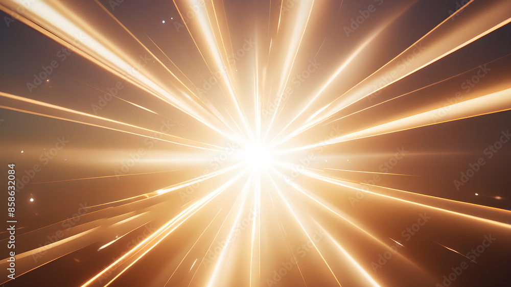Wall mural design an abstract background featuring a glowing starburst with soft, radiant beams of light in whi