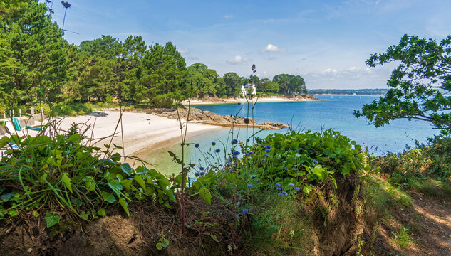 K&uuml;ste bei Fouesnant in der Bretagne, Frankreich