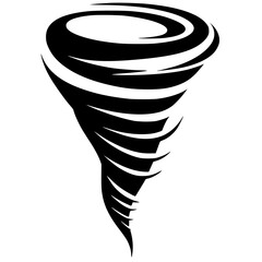 Tornado wind silhouette