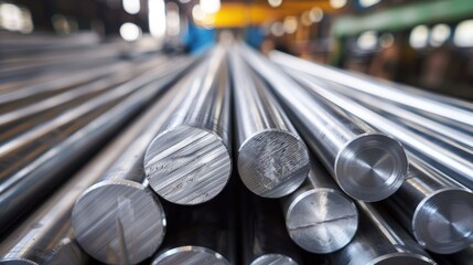 Raw aluminum rods
