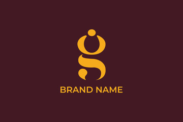 Fototapeta premium initial letter G O modern abstract vector Letter G logo with a cute design, G Logo fire flame logo, letter G smoke, Bonfire Silhouette Logotype icon, Design Flat Vector Illustration, 