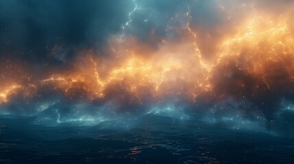 Beautiful beams of light in vibrant colors. 