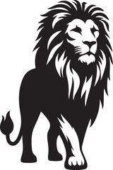 Obraz premium Lion Silhouette vector illustration