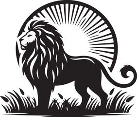 Lion  Silhouette vector illustration