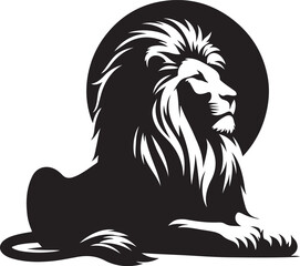 Lion  Silhouette vector illustration