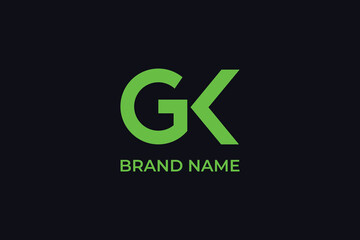 letter GK minimal abstract vector, letter G arrow logo, letter G direction arrow logo, letter G aviation compass logo, letter G aircraft rocket icon