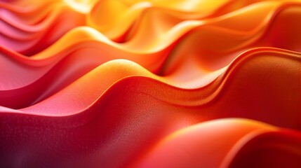 Obraz premium Vibrant Abstract Background with Flowing Curved Lines in Warm Hues