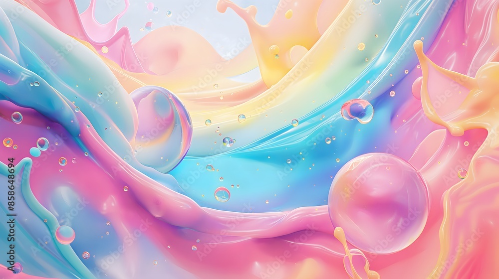 Poster 2. **prompt 2:** create an enchanting 16:9 artwork depicting a whimsical journey through a vibrant r