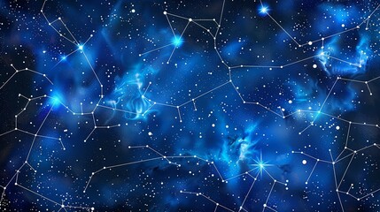 Fototapeta premium Star patterns on the sky