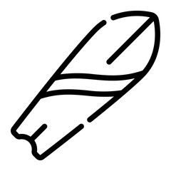 Surfboard line icon