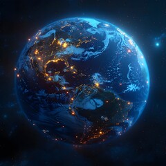 Captivating Depiction of Future Global Connectivity and Digital Landscape