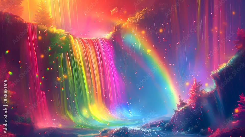 Poster 4. **prompt 4:** craft a visually stunning 16:9 composition illustrating a magical journey through a
