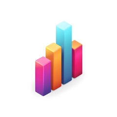 Flat design illustrations Bar Graph icon