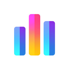 Flat design illustrations Bar Graph icon