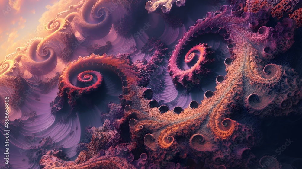 Poster 2. **prompt 2:** design an awe-inspiring fractal artwork characterized by ultra-realistic detail and