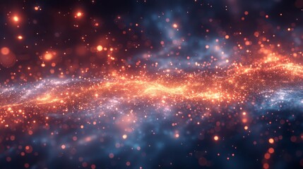 Fototapeta premium Sparkling Abstract Background with Red and Blue Hues