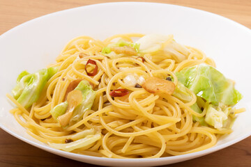 マグロ酒盗のペペロンチーノ