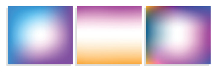 Smooth and blurry colorful gradient mesh background. Modern bright rainbow colors. Easy editable soft colored vector, eps10.