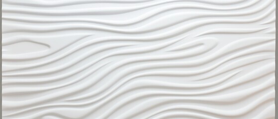 Abstract white wavy pattern background with textured lines creating a minimalist and modern design perfect for various creative projects.