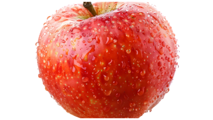 Fresh apple isolated on a transparent background, PNG