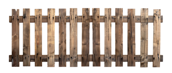 A long wooden fence with many boards