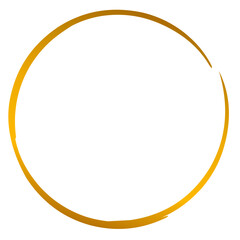 Simple gold circle frame