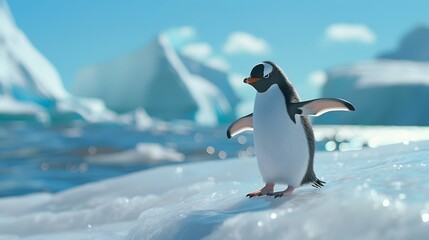 Fototapeta premium cute penguin. 