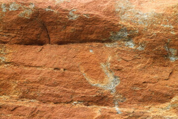 Red Travertine, natural classic travertine stone texture, photo of slab. Matt grunge pattern for exterior home decoration, floor, 3d ceramic wall tiles surface home decor. Natural background wallpaper