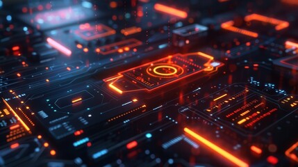 Obraz premium Never worry about forgetting to turn off the lights again with a 5Gconnected lighting system that allows for customizable scheduling and controls from your phone.