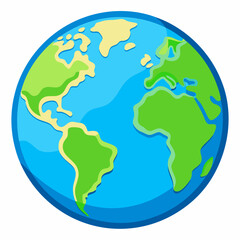 Obraz premium Earth clipart cartoon Illustration drawing