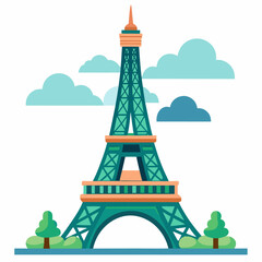 Eiffel Tower clipart cartoon Illustration drawing