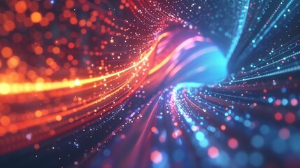 A company conference where attendees are able to quickly download and view presentation slides through highspeed file sharing ensuring a smooth and efficient flow of information.