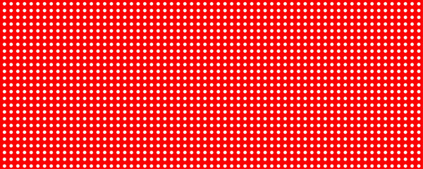 white dot red background. similar size repeat vector object. used as design element for ornamental illustration on some model media digital or non-digital, like card, backdrop., etc