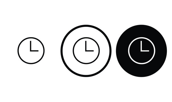 icon recent black outline for web site design 
and mobile dark mode apps 
Vector illustration on a white background