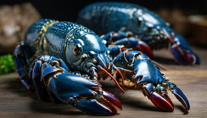 blue lobster on the water