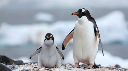 Obraz premium cute penguin. 