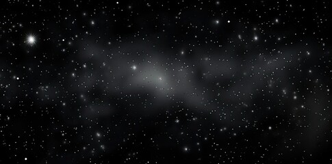 Fototapeta premium black starry background with a cluster of stars in the sky