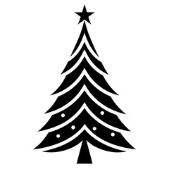 set of christmas trees