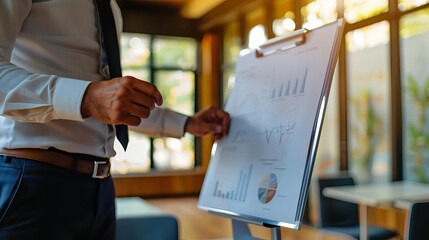 Business plan Value Proposition Value Proposition Businessperson presenting a value proposition on a flip chart