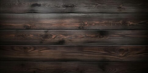 Fototapeta premium dark wood background with wooden planks in the corner