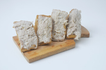 Close up shot of Indonesian tofu meatballs is Often called Tahu Bakso