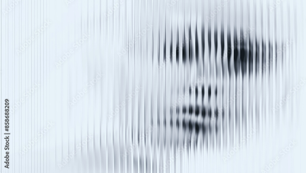 Poster minimalist vertical lines abstract background with blurred face