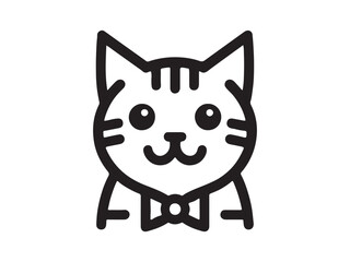 Cat Logo Design Icon Symbol Vector Template