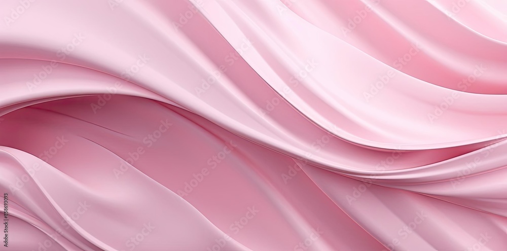 Poster pink and isolated background in the form of a wave